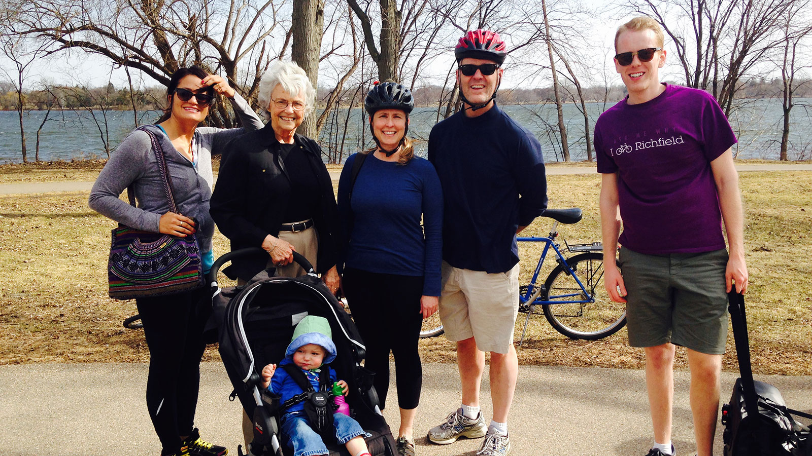 Minneapolis Bike Coalition and Richfield Bike Advocates volunteers with Rep. Jean Wagenius